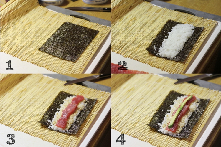 Bambusmatte Sushi